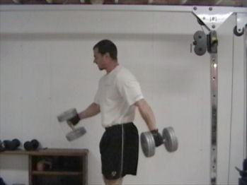 Double Dumbell Swings For Total Abdominal Training