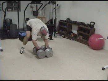 Heavy Dumbell Sliding for Increasing Abdominal Power and Explosiveness
