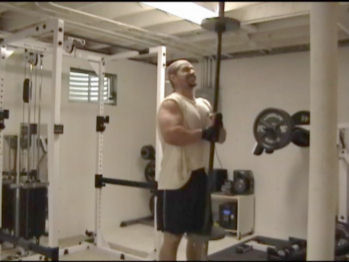 Vertical Barbell Hammer Curls for Targeting the Brachialis Muscles With a Straight Bar